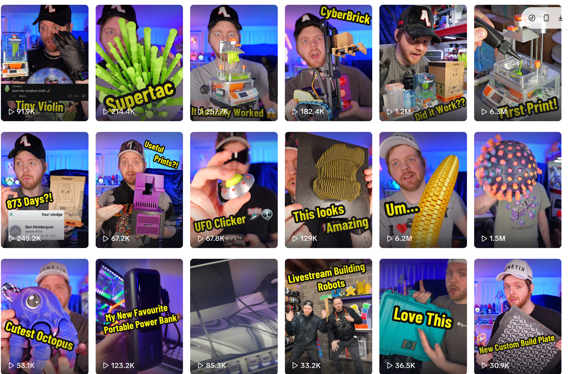 3D打印达人矩阵